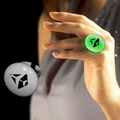 1 1/8" Green LED Light Up Button Ring